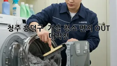 청주 흥덕구 🏡 거실 청소, ✨먼지 OUT 대작전!