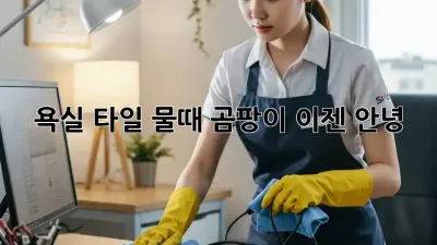 욕실 타일 물때, 곰팡이 이젠 안녕! ✨